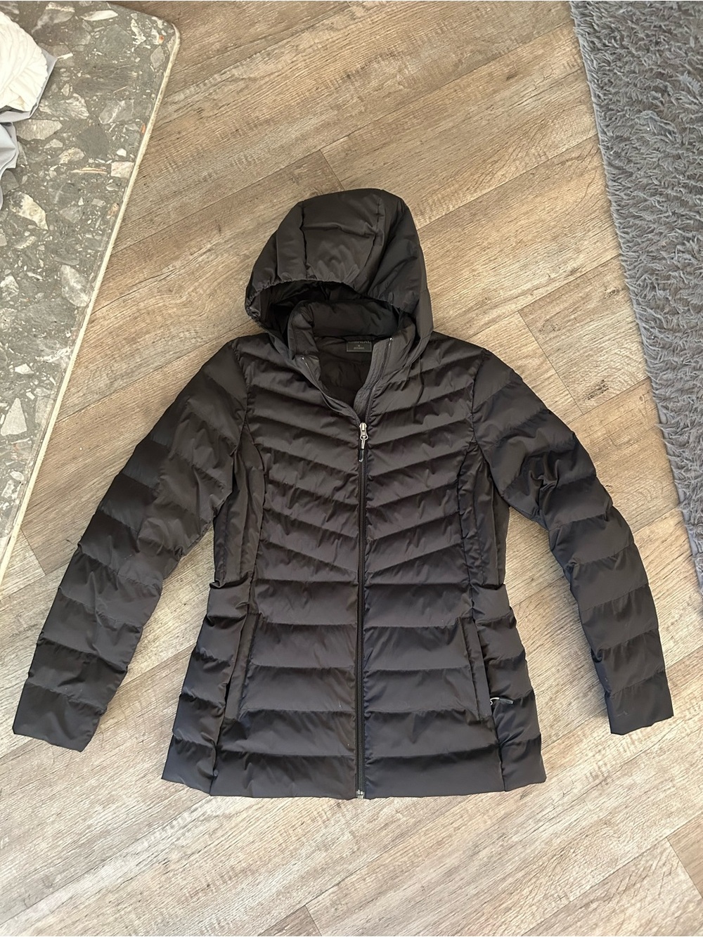 32 Degrees Women's Hooded Quilted Puffer Jacket - Black